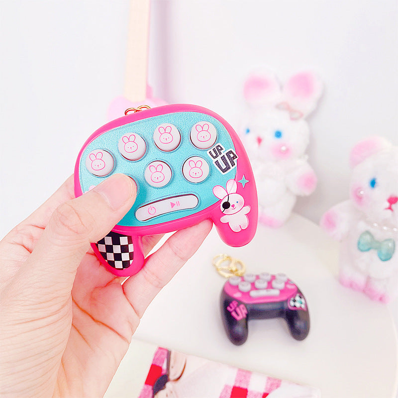Consola de juego de Mango de dibujos animados de PVC al por mayor Gopher Keychain